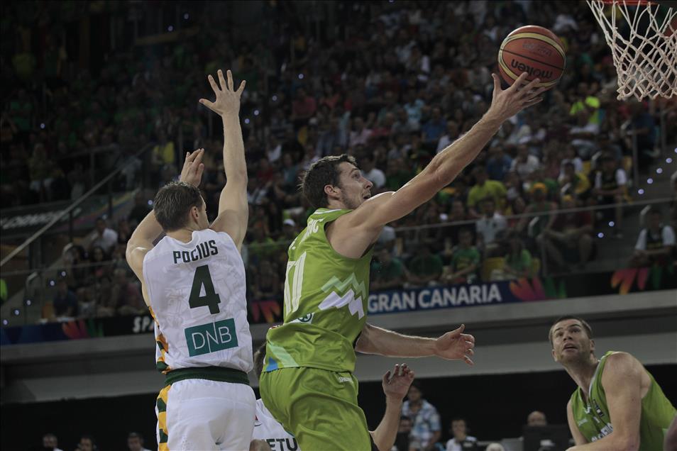 Lithuania vs Slovenia Basketball World Cup Spain 2014
