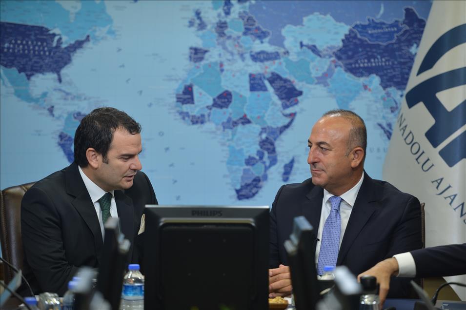 Dışişleri Bakanı Mevlüt Çavuşoğlu, AA Editör Masası'nda
