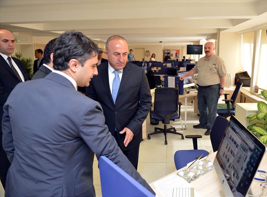 Dışişleri Bakanı Mevlüt Çavuşoğlu, AA Editör Masası'nda