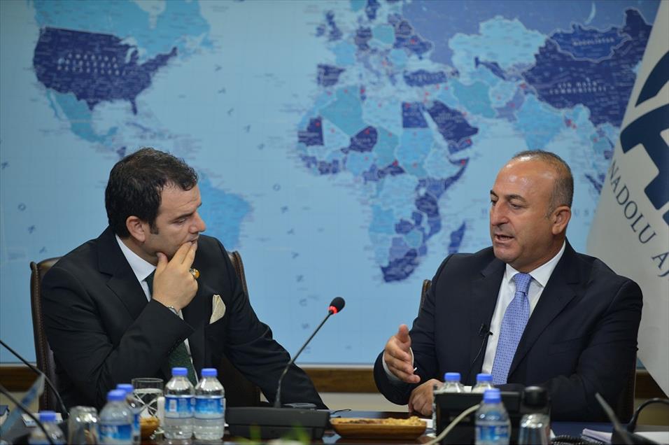 Dışişleri Bakanı Mevlüt Çavuşoğlu, AA Editör Masası'nda