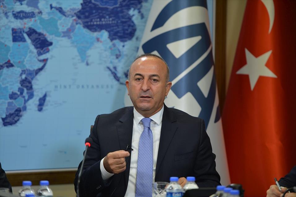 Dışişleri Bakanı Mevlüt Çavuşoğlu, AA Editör Masası'nda