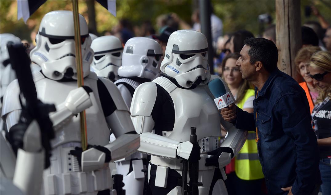 Star Wars parade at Madrid streets