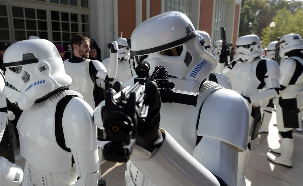 Star Wars parade at Madrid streets