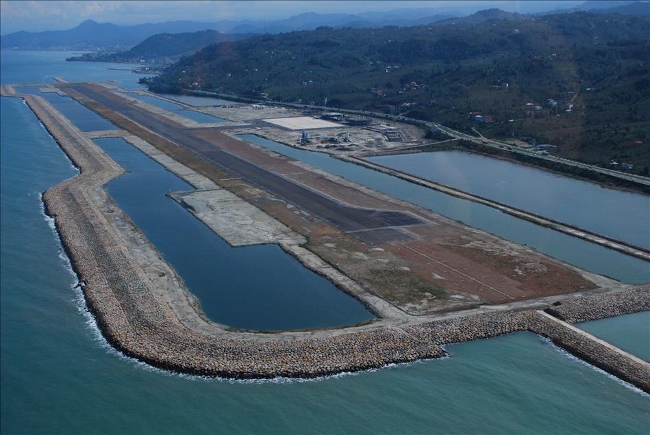 Ordu-Giresun Havalimanı Projesi havadan görüntülendi