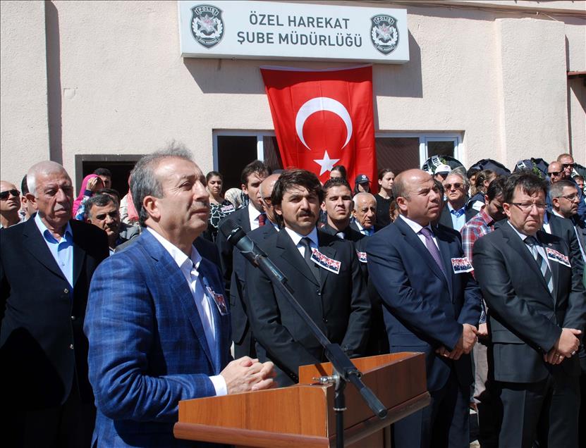 Bitlis'te şehit polisler için tören düzenlendi