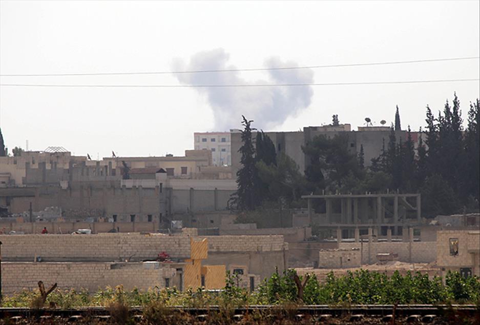 Kobani'den duman yükseliyor