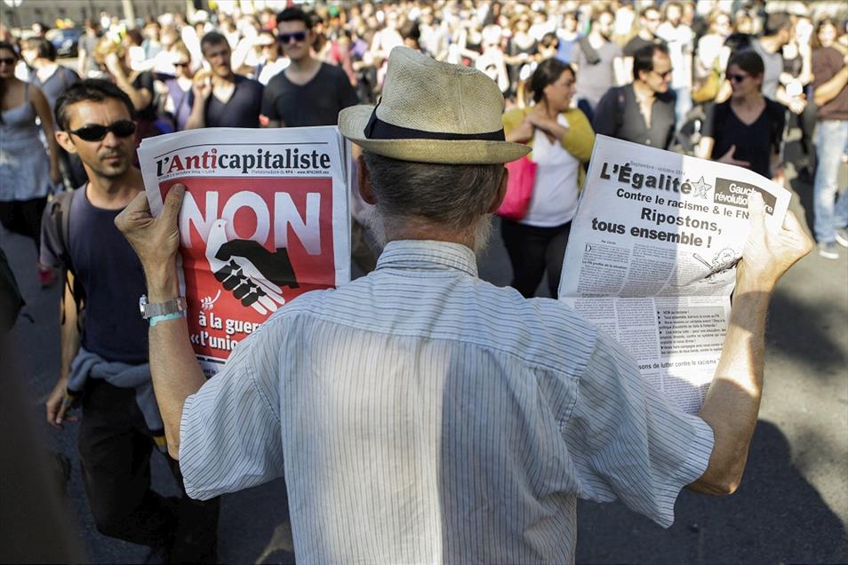 Fransa'da işsizlik sigortası protestosu