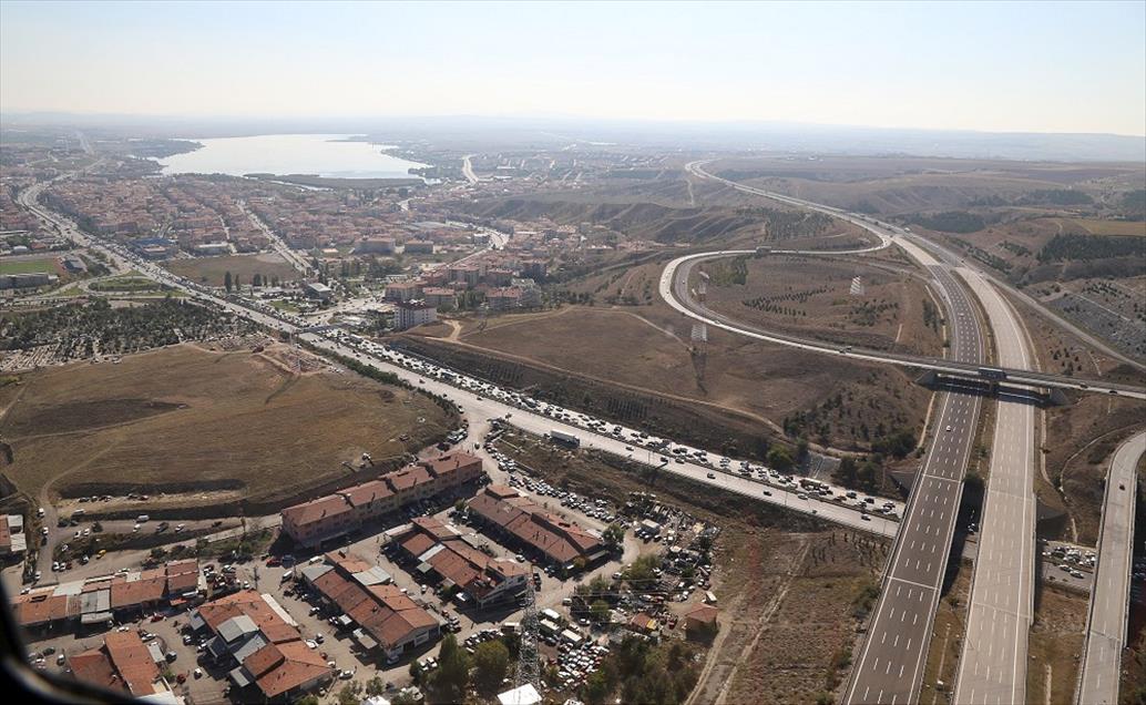 Bayram trafiğine havadan denetim