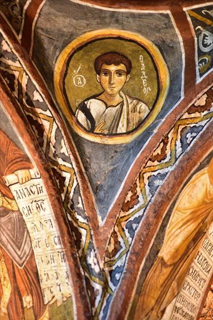 The Dark Church at the Goreme Open-Air Museum in Cappadocia, Turkey