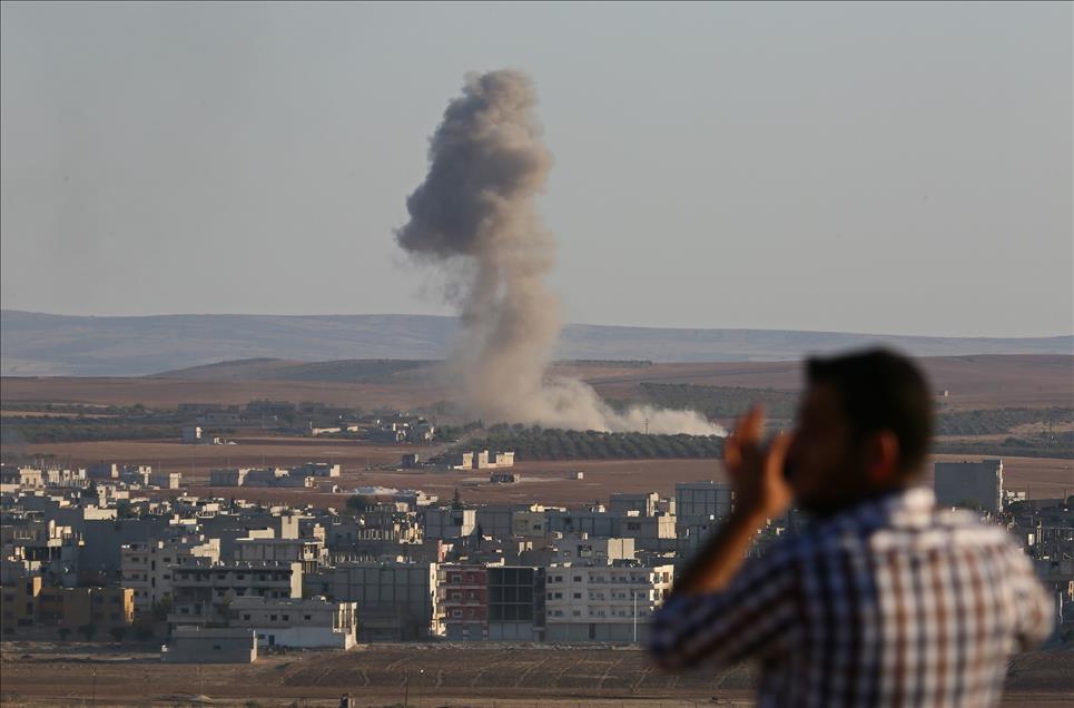 Kobani'de IŞİD hedefleri vuruldu