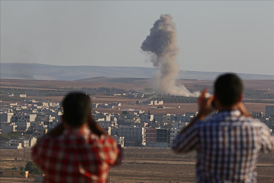 Kobani'de IŞİD hedefleri vuruldu