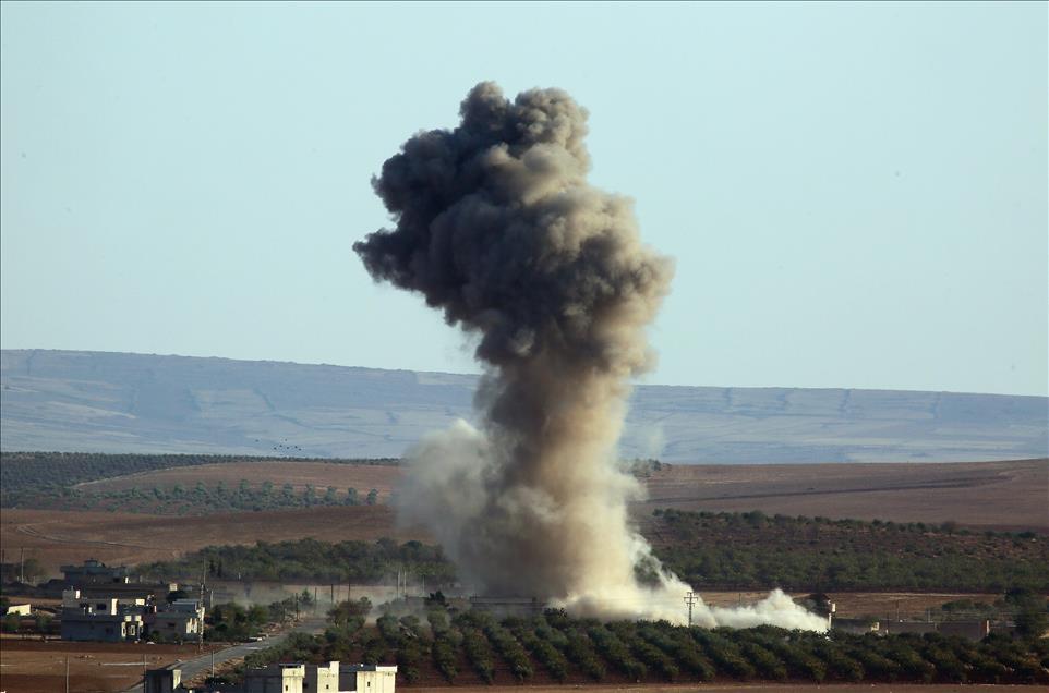 Kobani'de IŞİD hedefleri vuruldu