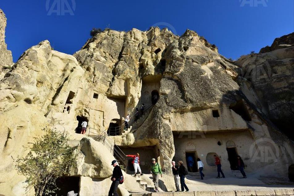 The Dark Church at the Goreme Open-Air Museum in Cappadocia, Turkey