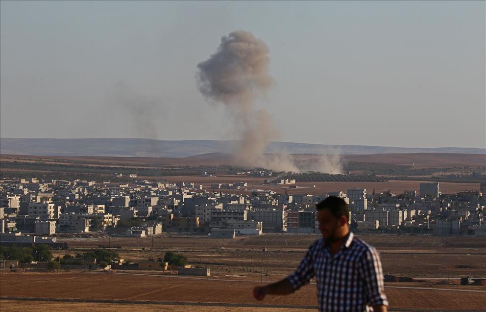 Kobani'de IŞİD hedefleri vuruldu