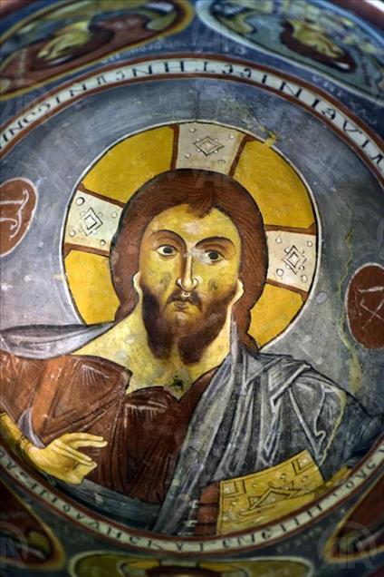 The Dark Church at the Goreme Open-Air Museum in Cappadocia, Turkey