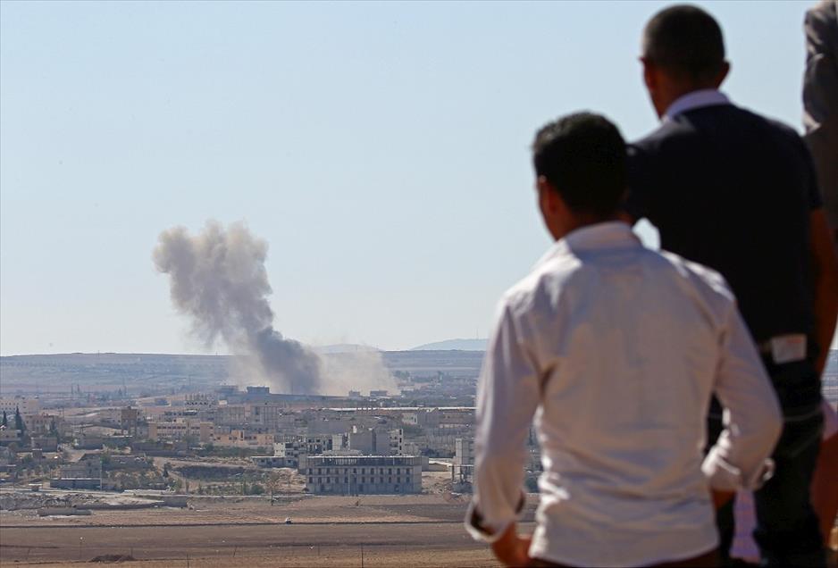 Kobani'de IŞİD hedefleri vuruldu