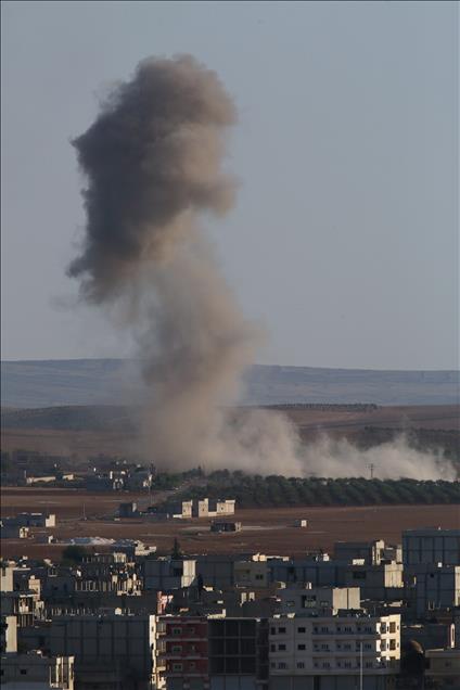 Kobani'de IŞİD hedefleri vuruldu