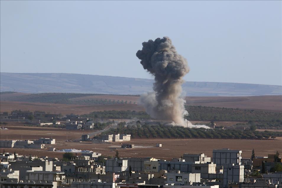 Kobani'de IŞİD hedefleri vuruldu