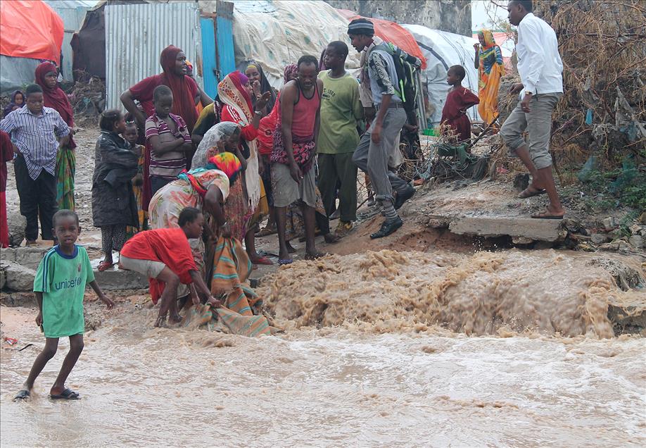 Heavy rains caused flood in Mogadishu, Somalia - Anadolu Ajansı