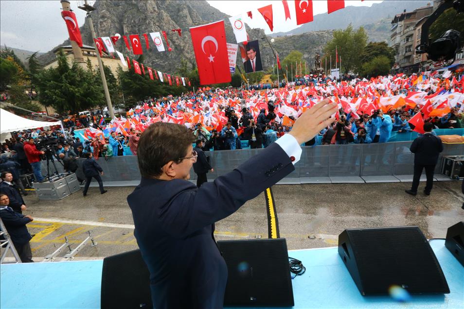 Başbakan Ahmet Davutoğlu Amasya'da