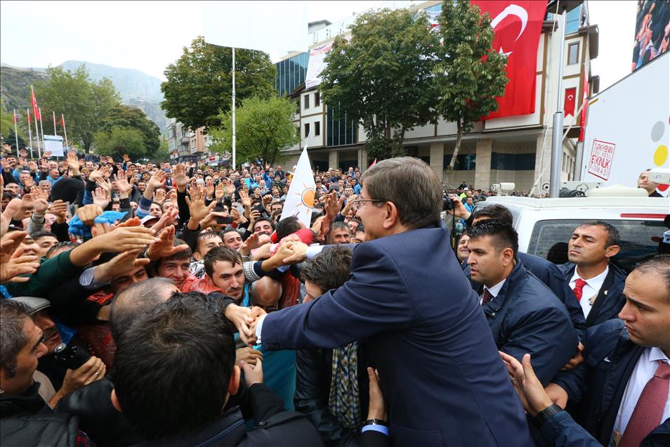 Başbakan Ahmet Davutoğlu Amasya'da
