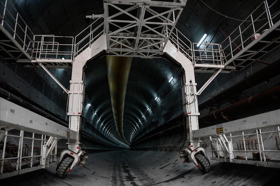 Avrasya Tüneli çalışmalarında deniz tabanı altında bin 180 metreye ulaşıldı