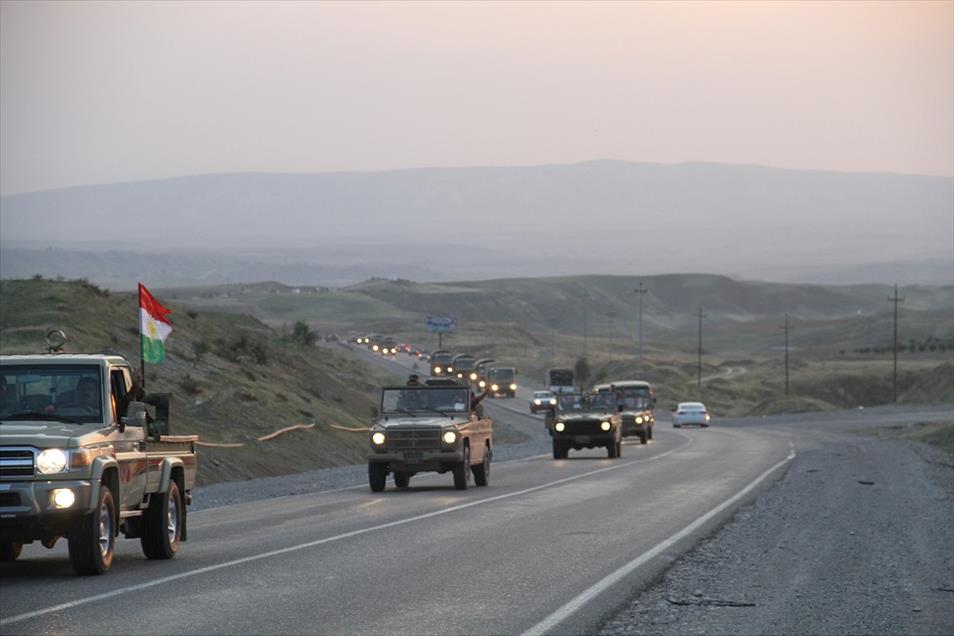 Peşmerge konvoyu, Erbil'den yola çıktı