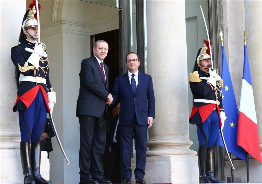 Cumhurbaşkanı Erdoğan Fransa'da