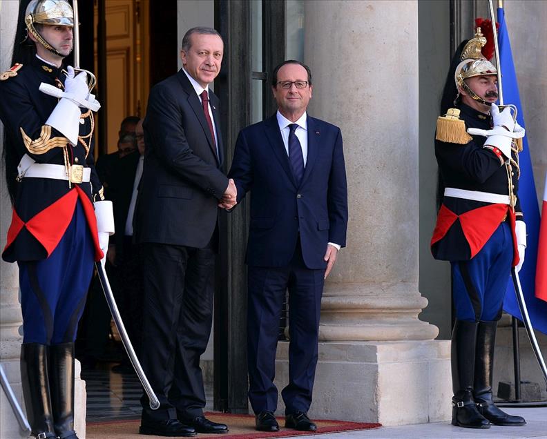Cumhurbaşkanı Recep Tayyip Erdoğan Paris'te