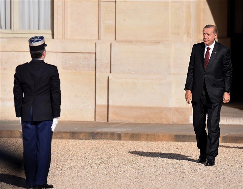 Cumhurbaşkanı Recep Tayyip Erdoğan Paris'te