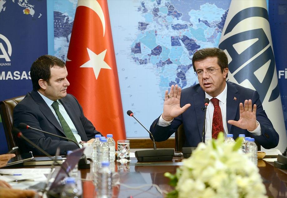 Zeybekci AA Finans Masası'na konuk oldu