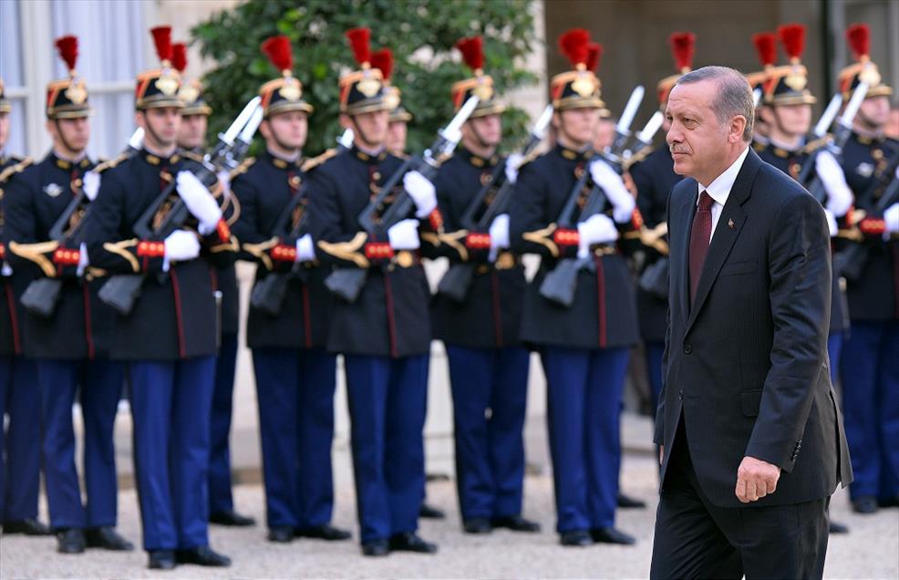 Cumhurbaşkanı Recep Tayyip Erdoğan Paris'te