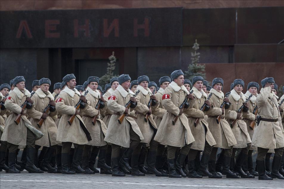 Rehearsal of ceremonial march on Red Square - Anadolu Ajansı