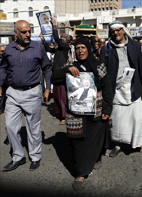 Assassinated Houthi-allied politician al-Mutawakil's funeral