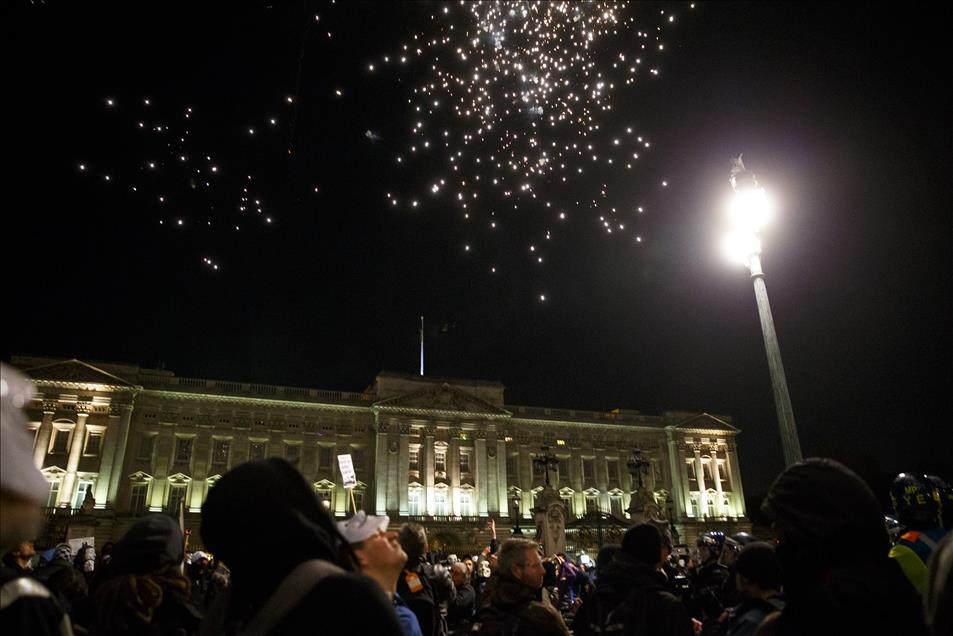 Protesters Gather For Million Mask March in London