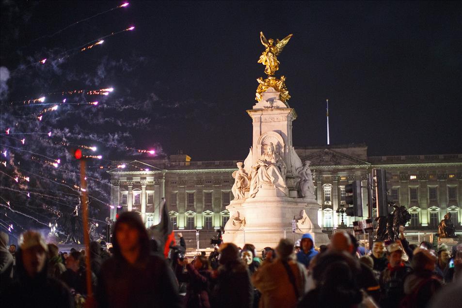 Protesters Gather For Million Mask March in London