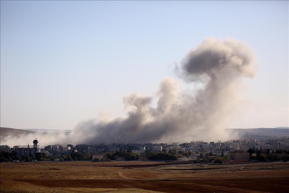 Kobani'deki IŞİD hedefleri bombalandı