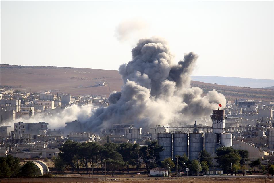 Kobani'deki IŞİD hedefleri bombalandı