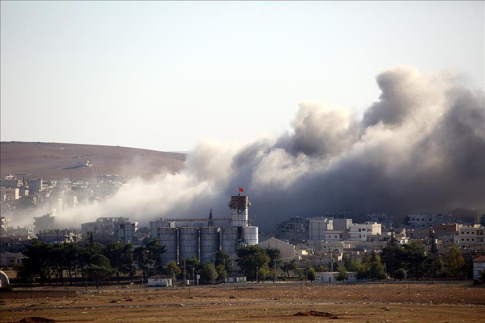 Kobani'deki IŞİD hedefleri bombalandı