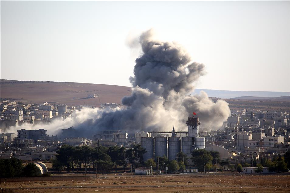 Kobani'deki IŞİD hedefleri bombalandı