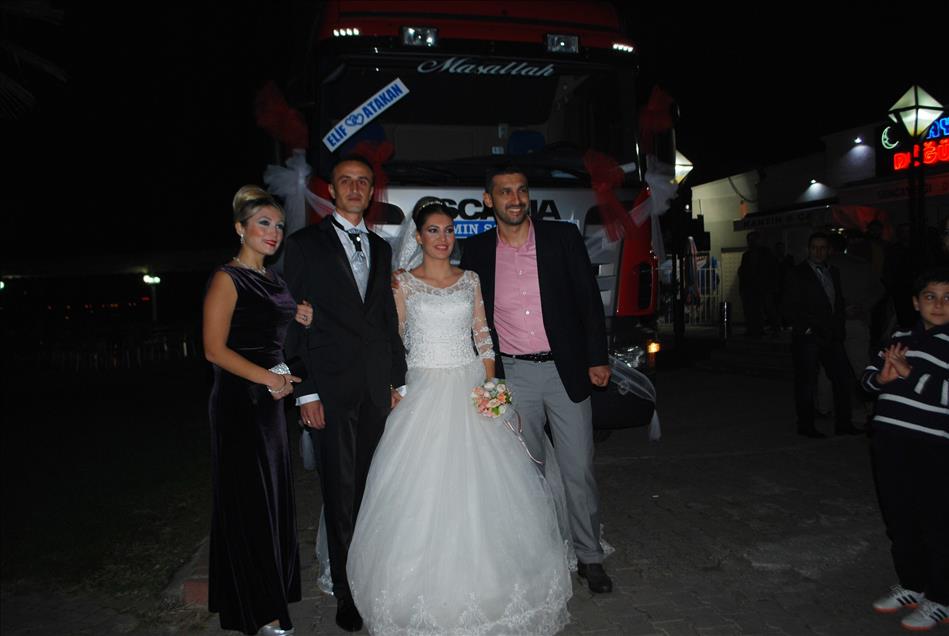 Tırlı düğün konvoyu, trafik cezasıyla son buldu