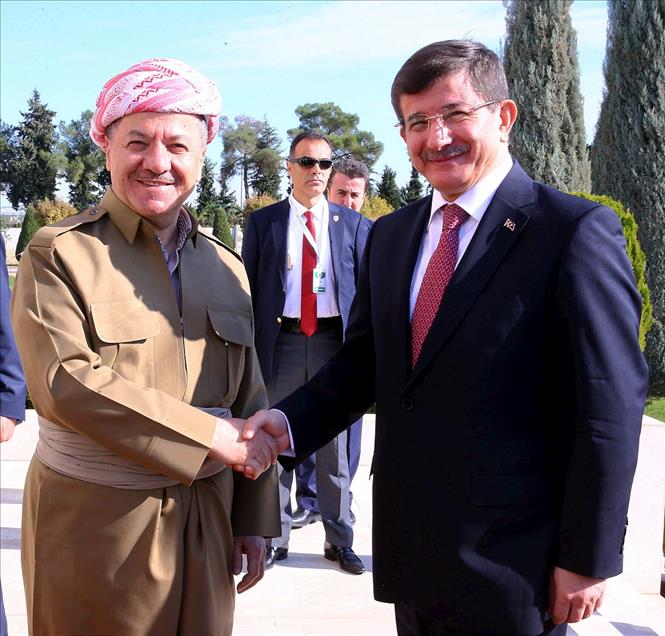 Başbakan Davutoğlu Erbil'de