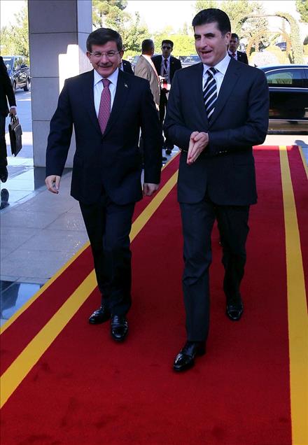 Başbakan Davutoğlu Erbil'de