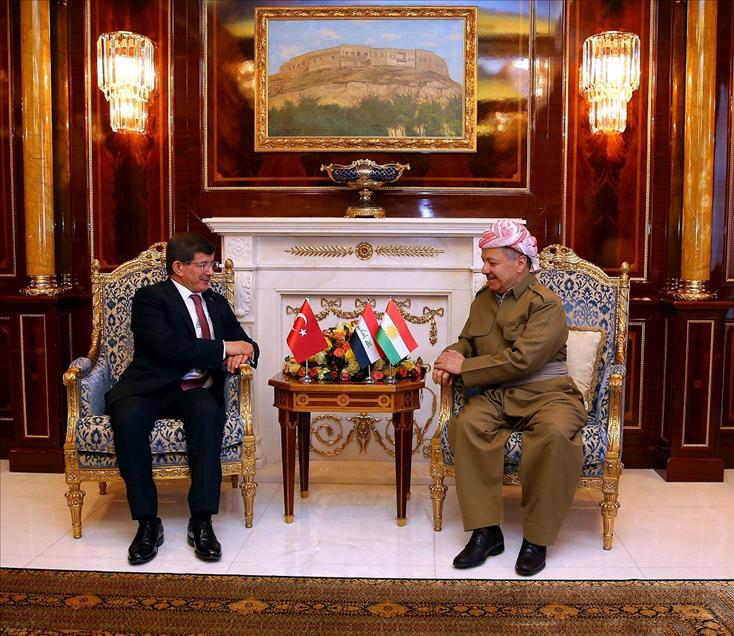 Başbakan Davutoğlu Erbil'de