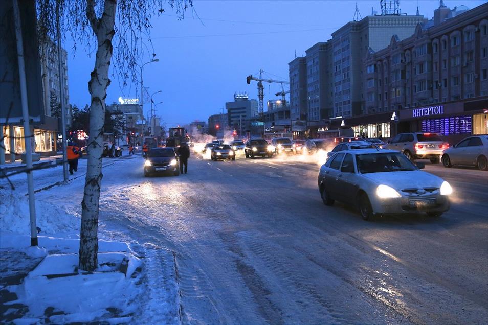 Kazakistan'da dondurucu soğuk