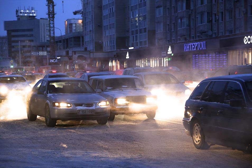 Kazakistan'da dondurucu soğuk