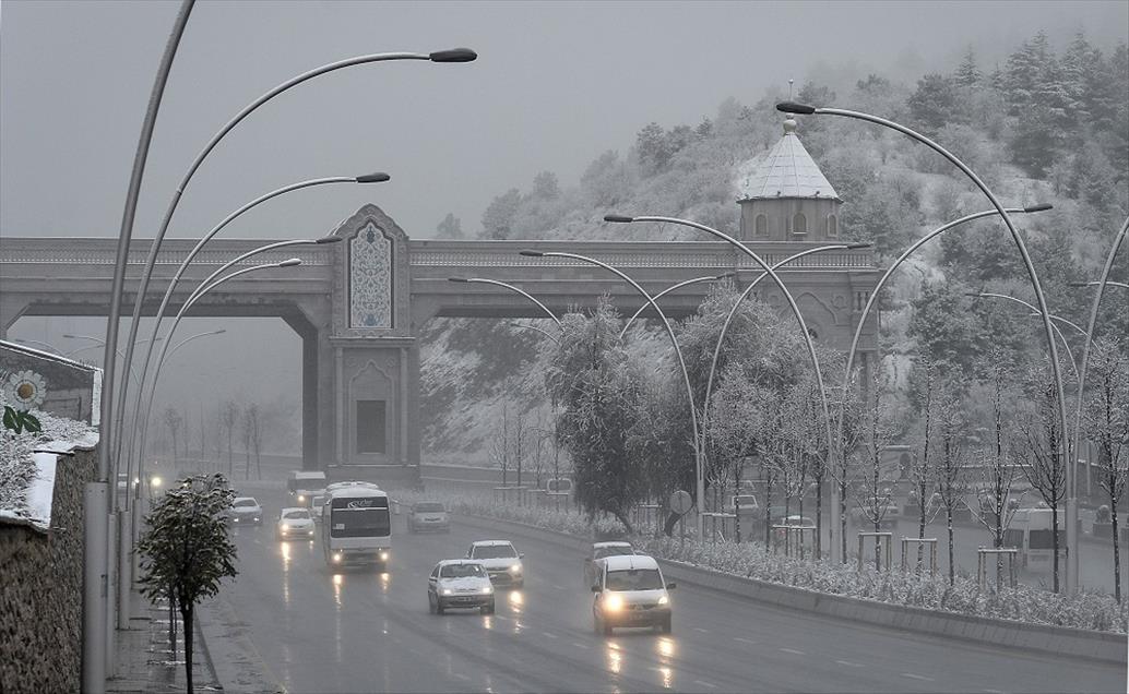 Ankara'da kar yağışı