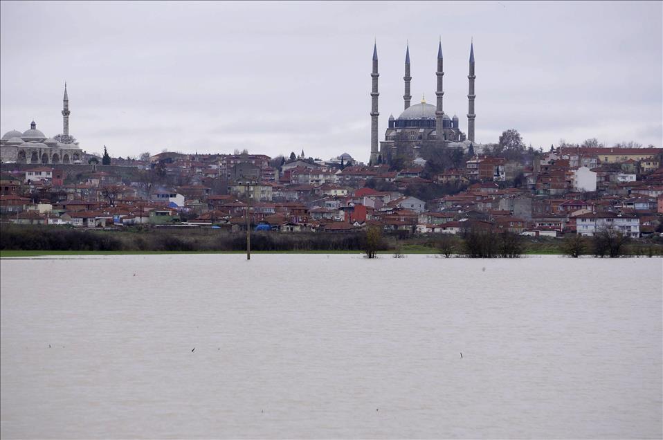 Edirne'deki nehir taşkınları