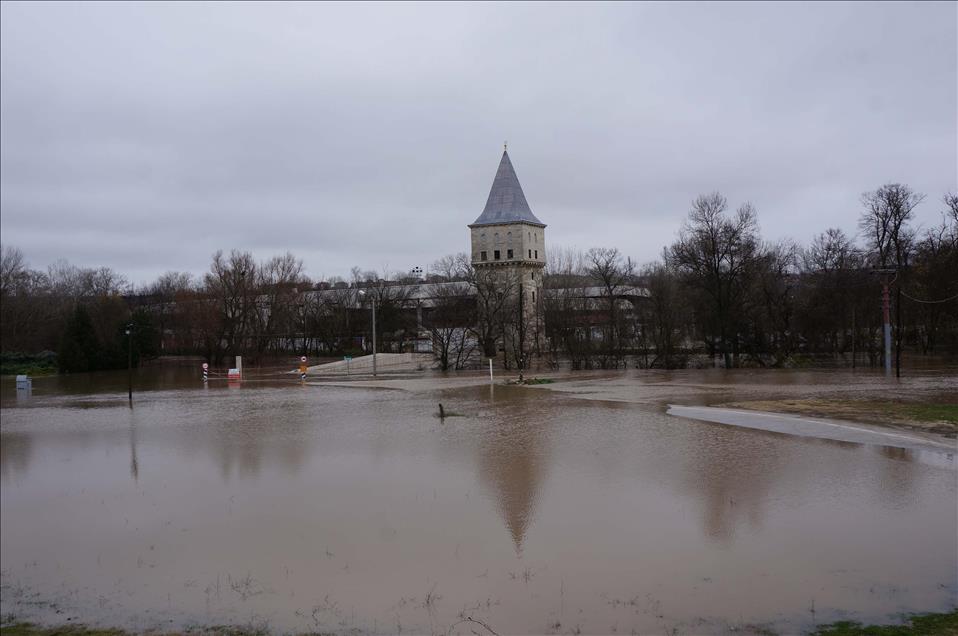 Edirne'deki nehir taşkınları