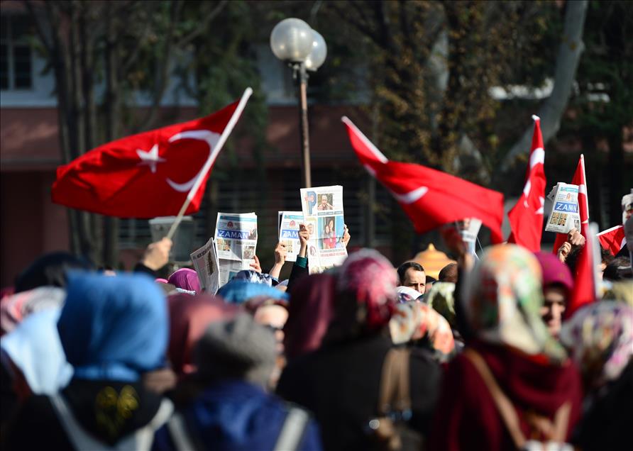Başkentte bir grup, Ankara Adliyesi önünde toplandı